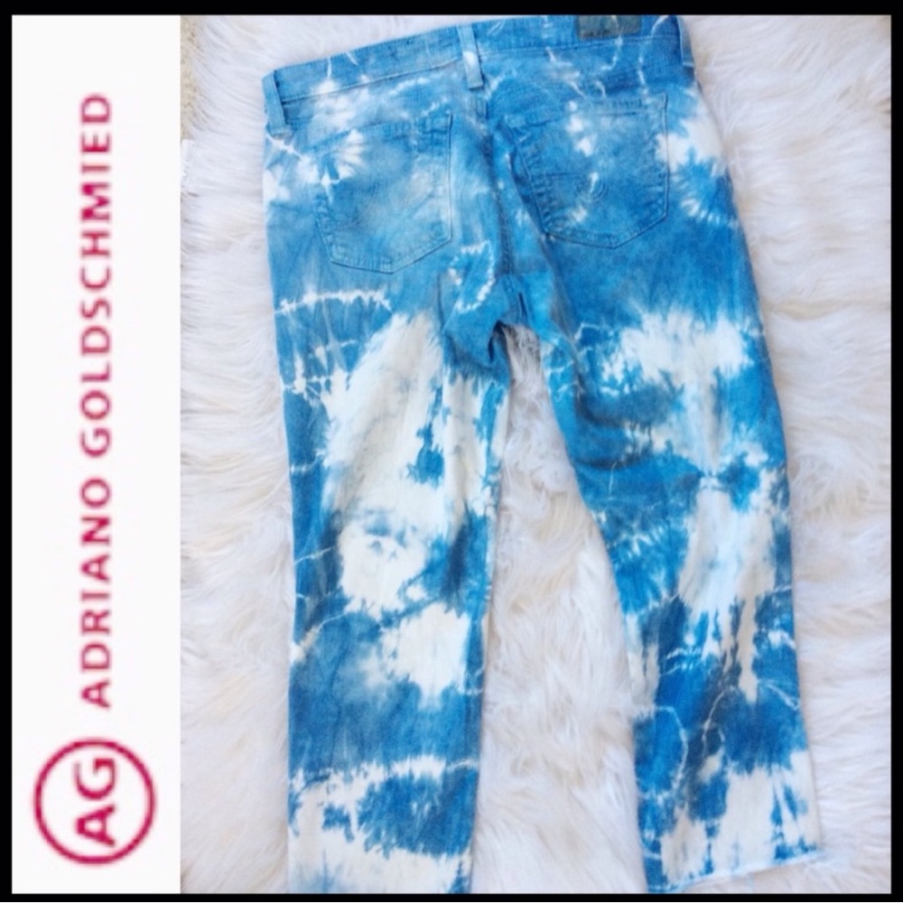 AG Super Skinny Tie Dye Distressed Ankle - Picture 3 of 8
